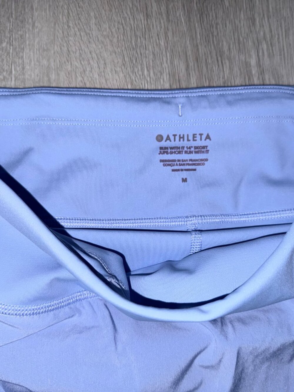 Athleta Run With It 14" Skort-Size M-Periwinkle-Tennis - Picture 3 of 5
